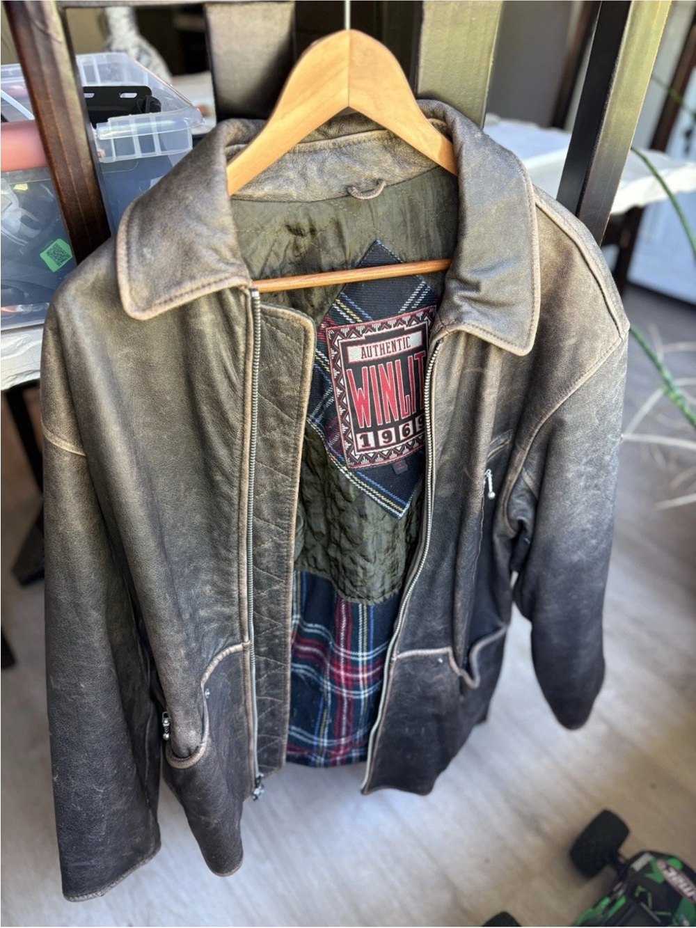 Vintage Leather Winlit Jacket